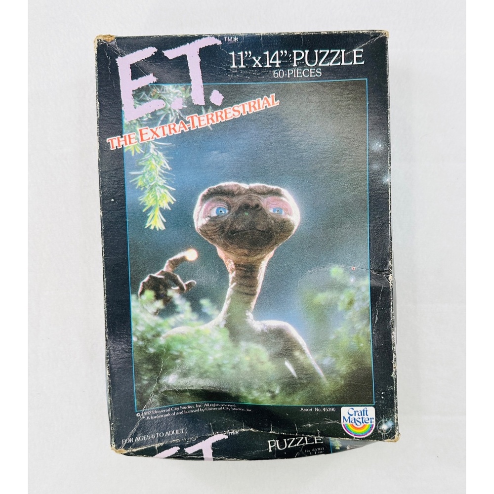 ET Extra-Terrestrial Movie Scene Vintage Puzzle